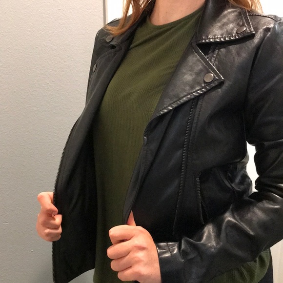 XXI Jackets & Blazers - 🤘Black Biker Jacket, Small, Beautiful Details